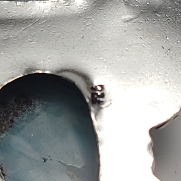 Quad Stone Larimar Sterling Pendant (2") on 18" Necklace - Picture 6 of 8